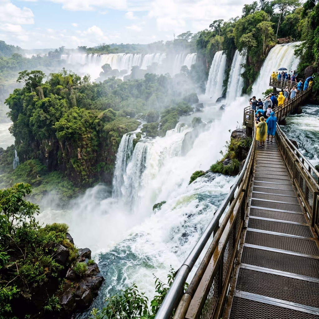 Pasarela sobre las Cataratas del Iguazú lado Argentino